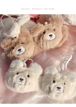 Load image into Gallery viewer, Cartoon Bear Students Plush Sexy Comfortable Wireless Bra & Brief Sets Comfortable Lingerie Japanese Girls Winter Underwear