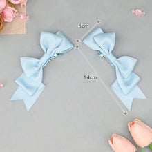 Load image into Gallery viewer, Kawaii Handmade Bow Hair Clips Anime Lolita Hairpins Cosplay Headwear JK Uniform Hair Accessory Xmas Gifts