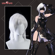 Load image into Gallery viewer, UWOWO Nierr Reincarnationn 10H YoRHa Sentinel Savior Cosplay Wig White Short 35CM Wig