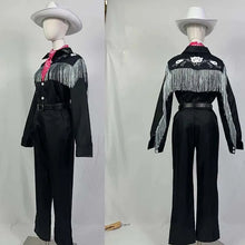 Load image into Gallery viewer, KEN Cosplay Costume with Hat Cowboy With Scarf Western Long Sleeve Fringe Shirt Halloween Cosplay For Mens B