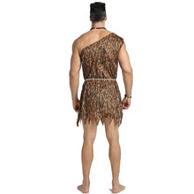 Load image into Gallery viewer, Cosplay Indigenous People Men Women Primitive Hunters African Wild Man Performance Costumes Halloween Party Costumes