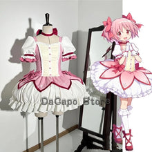 Load image into Gallery viewer, Madoka Kaname Cosplay Costume Wig Puella Magi Madoka Magica Pink Lolilta Cute Dress Madoka Choker Shoes Anime Cosplay Outfits