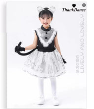 Load image into Gallery viewer, Cute Cat Cosplay for Kids Cat Girl Costumes Girl and Boys Cosplay Animal Dance Costumes for Children Halloween Clothing