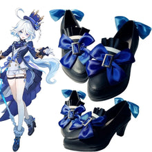 Load image into Gallery viewer, Game Genshin Impact Fontaine Furina Cosplay Shoes Boot Women Lolita Bow High Heels Halloween Masquerade Party Costume Accessorie