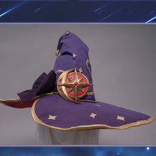 Load image into Gallery viewer, IN STOCK UWOWO Game Genshin Impact Mona Megistus Astral Reflection Cosplay Costume Enigmatic Astrologer Halloween Costume