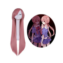 Load image into Gallery viewer, Gasai Yuno Cosplay Anime Future Diary Gasai Yuno Mirai Nikki Cosplay Costume School Uniform Bow Short Skirt Wig Halloween Suits