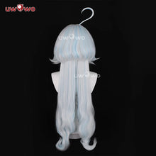 Load image into Gallery viewer, UWOWO Genshin Impact Fanart Furina Chinese Style Focalors Cospaly Wig Light Blue And Silver Hair Two Styles