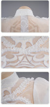 Load image into Gallery viewer, IN STOCK UWOWO Nierr: Automataa Yorhaa 2B Cosplay Costume White Wedding Dress Bride Halloween Costume Outdoor Dress For Women