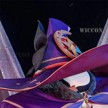 Load image into Gallery viewer, Anime Game Genshin Impact Mona Cosplay Costumes Jumpsuit Halloween Costume for Women Carnival Party Sexy Uniform Wig Clothing