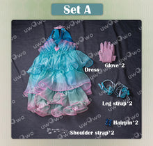 Load image into Gallery viewer, IN STOCK UWOWO Bloomm Anime Cosplay Costume Big Fairy Wings Cosplay Princes Costume Outfit Butterfly Halloween Costumes