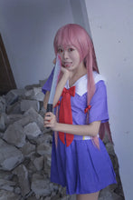 Load image into Gallery viewer, Gasai Yuno Cosplay Anime Future Diary Gasai Yuno Mirai Nikki Cosplay Costume School Uniform Bow Short Skirt Wig Halloween Suits