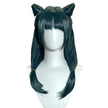 Load image into Gallery viewer, UWOWO Maomao Wig Anime The Apothecaryy Diaries Maomao Frog Green Hanfu Style Hunt Cosplay Wig Long Dark Green Wig New suit