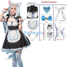 Load image into Gallery viewer, NEKOPARA Chocola Vanilla OVA Game Maid Vanilla Cosplay Costume Maid Dress Maid Outfit Uniform Cat Neko Girl Women