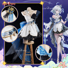 Load image into Gallery viewer, LAST BATCH UWOWO Furina Cosplay Game Genshin Impact Fanart Furina Night Gown Cosplay Costume Dress Halloween Costume