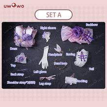 Load image into Gallery viewer, IN STOCK UWOWO Elysia Cosplay Game Honkai Impact 3: Elysia Fanart 'Luminous Sands' Dress Cosplay Cos With Bow Halloween Costume