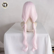 Load image into Gallery viewer, UWOWO Vanilla Cosplay Wig 80cm Long Twin-tail Light Pink Chocolaa/Vanillaa Long Wig Heat Resistant Halloween