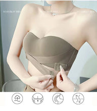 Load image into Gallery viewer, Big Breasts Underwear Sexy Lingerie S-Xl Plus Size Front Buckle Seamless One-piece Bra Cup Invisible Strapless Bra For Women