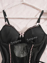 Load image into Gallery viewer, Sexy Lingerie Set Erotic Underwear Set Transparent Porno Lace Sexy Bra And Panty Garter Set Costumes Sexy Hot Erotic Bra Set