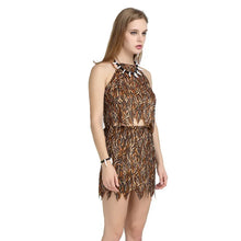 Load image into Gallery viewer, Cosplay Indigenous People Men Women Primitive Hunters African Wild Man Performance Costumes Halloween Party Costumes