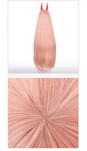 Load image into Gallery viewer, IN STOCK UWOWO Powerr Cosplay Wig Light Orange Long Hair Power Wig With Horns