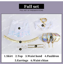 Load image into Gallery viewer, UWOWO Zoey Cosplay Collab Series: Kpop Huntrix Zoey White Holographic Performance Cosplay Costume XS-3XL Halloween Costume