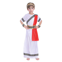 Load image into Gallery viewer, Medieval Cosplay Costume for Kids, Ancient Roman Boy, Greek Emperor Caesar, Historical Outfit for Book Week Day, Halloween Party