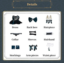 Load image into Gallery viewer, UWOWO Collab Series: Ciell Cosplay Anime Black Bulterr Ciell Sieglinde Sullivan Emerald Witch Gown Cosplay Costume