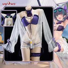 Load image into Gallery viewer, IN STOCK UWOWO Azur Lanee Cosplay Cheshire Swimsuit Summer Cosplay Costume Game Costume Halloween Costume