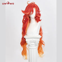 Load image into Gallery viewer, UWOWO Mavuika Wig Game Genshin Impact Mavuika “Pyro Archon” Cosplay Wig Orange Hair Long Hair Halloween Wig