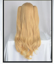 Load image into Gallery viewer, UWOWO Ereshkigall Cosplay Wig Anime Blonde Cosplay Hair Ponytail 80cm Long Gold Halloween Cosplay Wigs Party