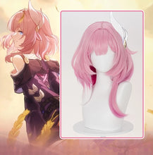 Load image into Gallery viewer, UWOWO Cyrene Wig Game Honkai Star Rail Cyrene Cosplay Wig Short Pink Hair Halloween Wig