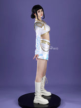 Load image into Gallery viewer, UWOWO Zoey Cosplay Collab Series: Kpop Huntrix Zoey White Holographic Performance Cosplay Costume XS-3XL Halloween Costume