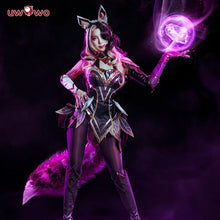 Load image into Gallery viewer, IN STOCK UWOWO League of Legend Cosplay Ahri Costume LOL Coven Ahri Costume with Ears Halloween Costume Ahri Witch Women Dress
