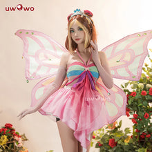 Load image into Gallery viewer, IN STOCK UWOWO Bloomm Enchantixx Flora Cosplay Costume Big Fairy Wings Cosplay Outfit Butterfly Fairy Women Wing