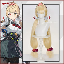 Load image into Gallery viewer, UWOWO Alice Wig Game Zenless Zone Zero ZZZ Alice Cosplay Wig Alice Thymefield Wig Gold Hair Long Hair Halloween Wig