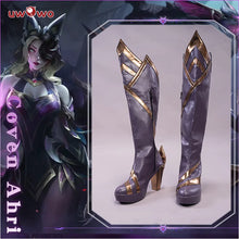 Load image into Gallery viewer, UWOWO League of Legends/LOL Coven Ahri Cosplay Shoes Women Footwear High Boots Halloween Cosplay Footwear Boots