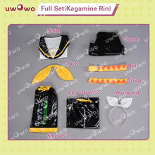 Load image into Gallery viewer, IN STOCK UWOWO Collab Series: Kagaminee Rin/Len Cosplay with Ears Cosplay Top Shorts Costumes Cosplay Outfit
