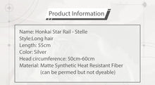 Load image into Gallery viewer, IN STOCK UWOWO Honkai Star Rail: Stelle Cosplay Wig Trailblazer Cosplay Wig Gray Heat Resistant Women Long Hair