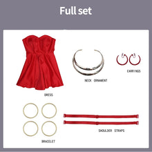 Load image into Gallery viewer, UWOWO Collab Series:Anime Panty Cosplay Costume Panty Red Dress XS-3XL Halloween Costume Christmas Costume
