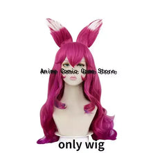 Load image into Gallery viewer, Ahri LOL Cosplay Costume Wig Ear Spirit Blossom League of Legends Cosplay Outfits Anime Halloween Party Costumes for Women Girl