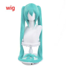 Load image into Gallery viewer, Anime Miku Cosplay Costume Miku Japan Maid May Output Dress Suit Headwear Wig Halloween Costume For Women Girl Adult