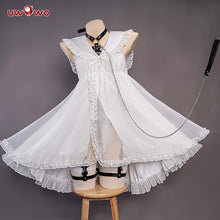 Load image into Gallery viewer, IN STOCK UWOWO Anime Mikku Cosplay Costume White Dress Full Set Mikku Chan Halloween Costumes White Dress Outfit
