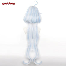 Load image into Gallery viewer, UWOWO Furina Cosplay Wig Game Genshin Impact Furina Fontaine Cospaly Wig Light Blue And Silver Long Hair