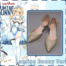 Load image into Gallery viewer, LAST BATCH UWOWO Genshin Impact Fanart: Lumine Bunny Suit Canon Outfit Cosplay Shoes Traveler Lumine Shoes