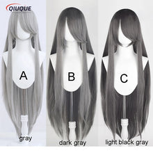 Load image into Gallery viewer, 73 Colors 100cm Long Straight Cosplay Wig Anime Compatible Universal Omopinenet Heat Resistant Synthetic Hair Wigs + Wig Cap
