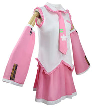 Load image into Gallery viewer, Anime Miku Cosplay Costume Wig Shoes Japan Leather Midi Dress Miku Cosplay Female Halloween Costume Girls JK Uniform Women Men