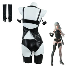 Load image into Gallery viewer, Game NieR:Automata A2 Cosplay Costume Wig Sexy Black Battle Suit For Women Girl Handsome Halloween Party A2 Role Play Outfit