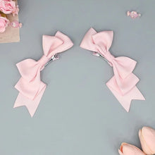 Load image into Gallery viewer, Kawaii Handmade Bow Hairclip Anime Lolita Hairpin Cosplay Headdress JK Uniform Hair Accessory Xmas Gifts