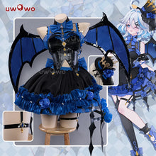 Load image into Gallery viewer, LAST BATCH UWOWO Genshin Impact Fanart Furina Focalors Black Devil Lolita Dress Cosplay Costume With Hat Halloween Costume