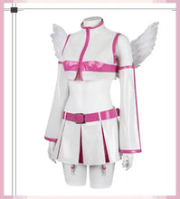 Load image into Gallery viewer, Anime 2.5 Dimensional Seduction Lilysa Amano Liliel Cosplay Costume Wig Wing Stockings Skirt Set Leather White Uniform Girls